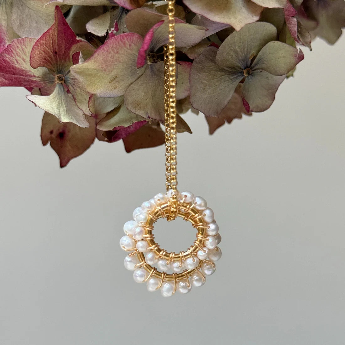 Freshwater Pearl Midi Pendant For Necklace Chain