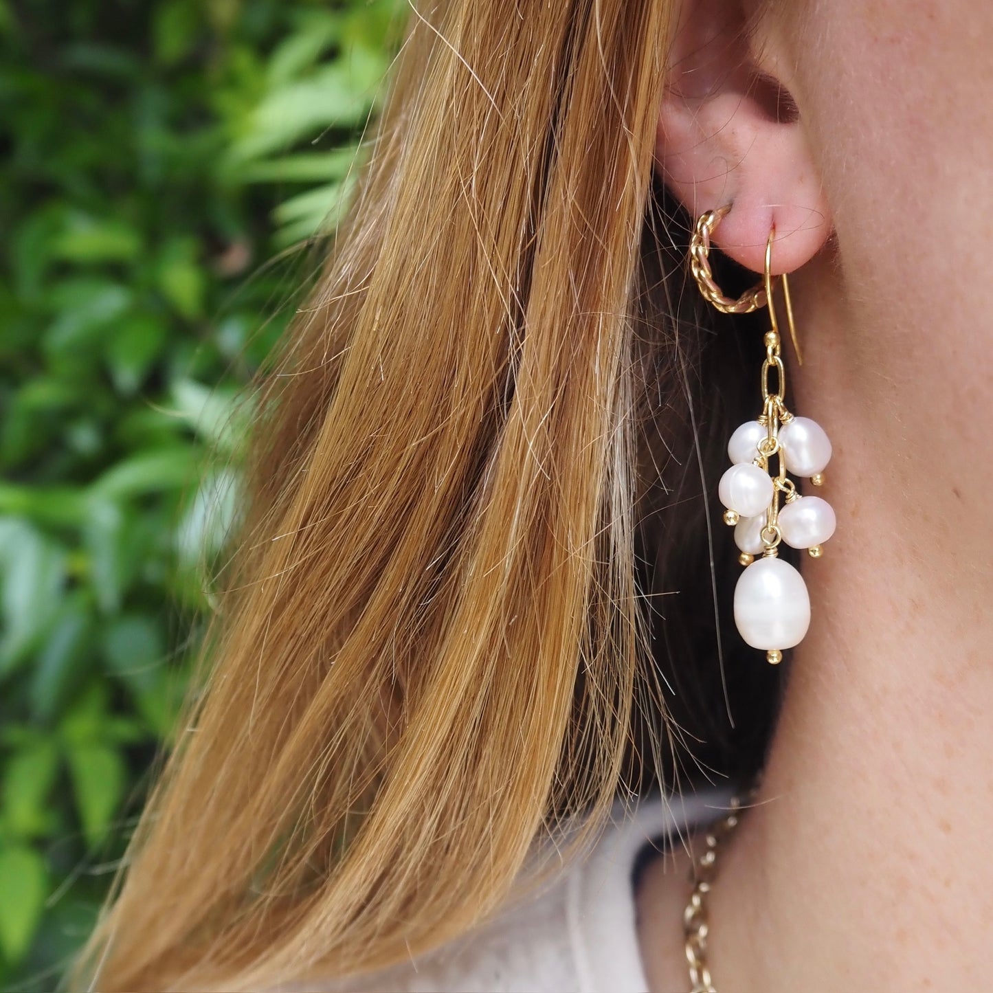 Freshwater Pearl Chandelier Drop Earrings