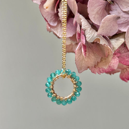 Mint Green Jade (Midi Bead) Pendant Necklace