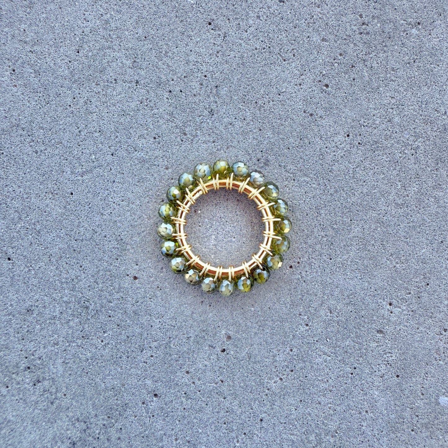 Olive Green Peridot Midi Pendant For Necklace Chain