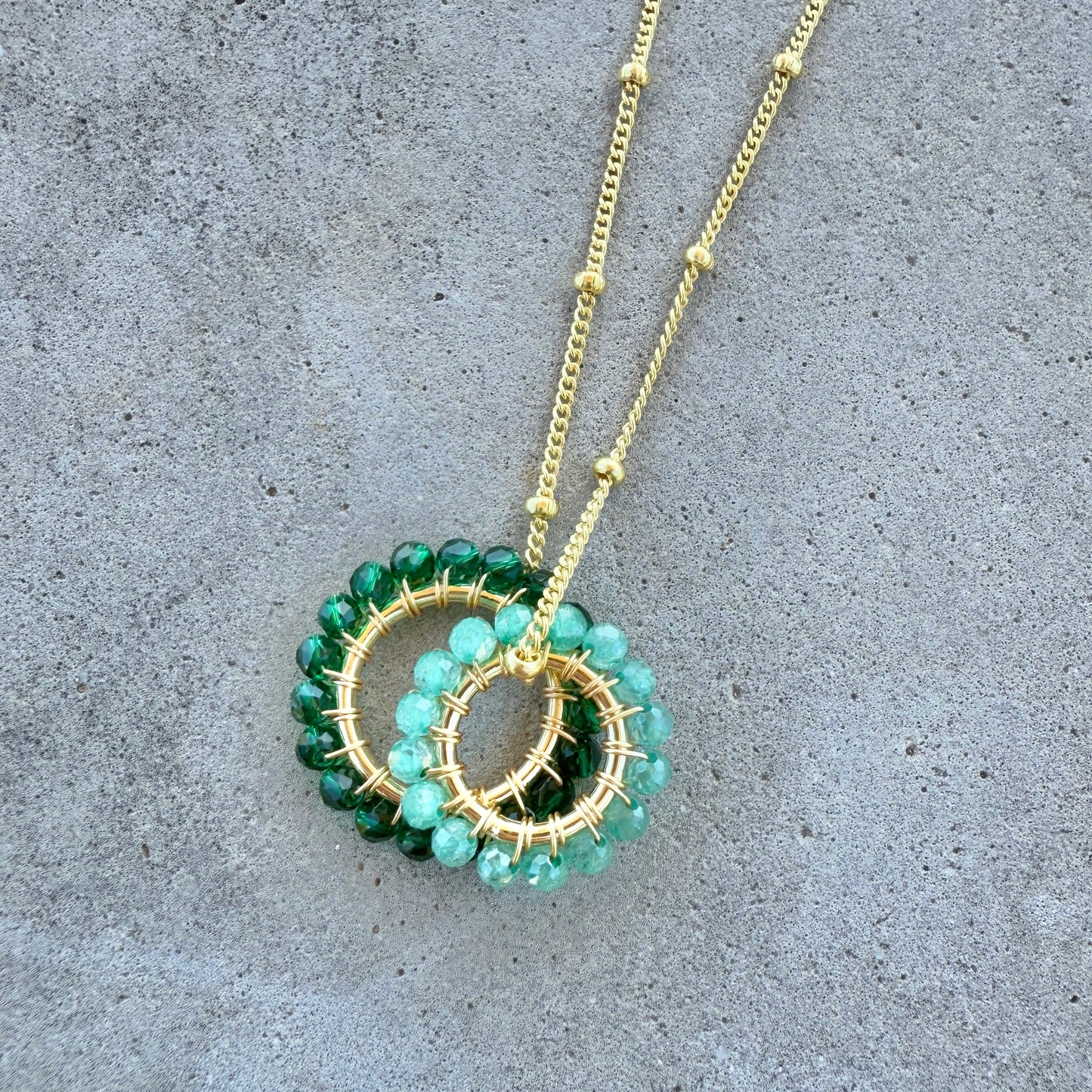 Dark Emerald Green Jade Midi Pendant For Necklace Chain