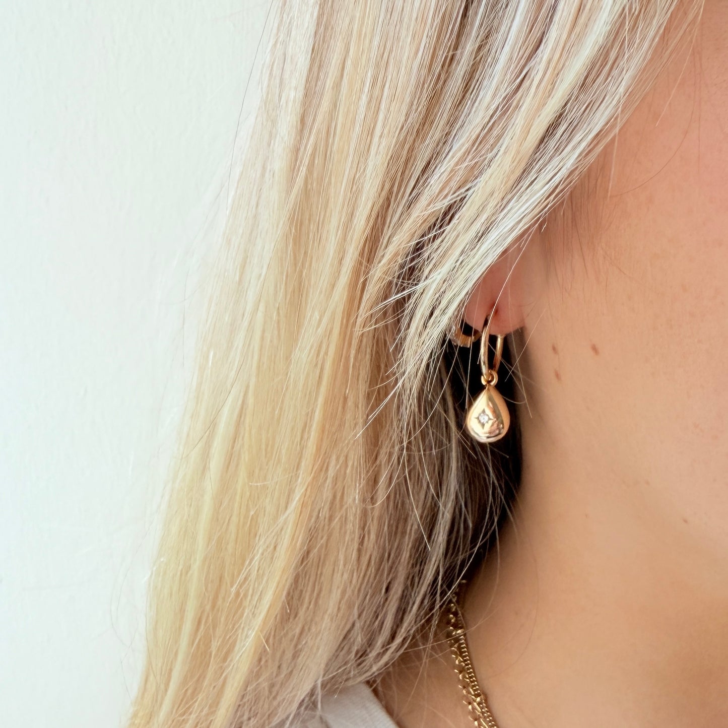 Mini Hoop Earrings + Charms