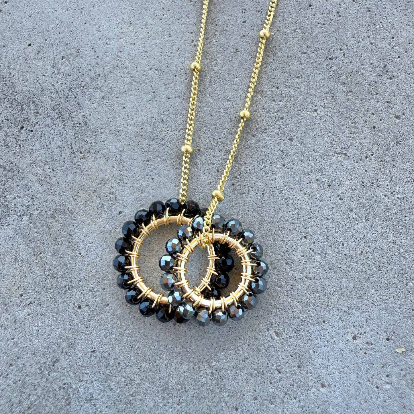 Grey Hematite Mini Pendant For Necklace Chain