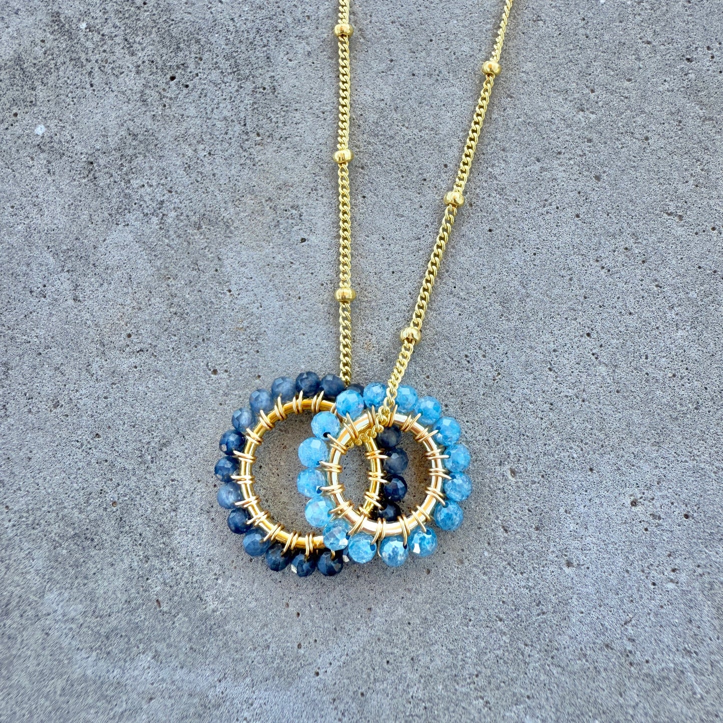 Cornflower Blue Kyanite Mini Pendant For Necklace Chain