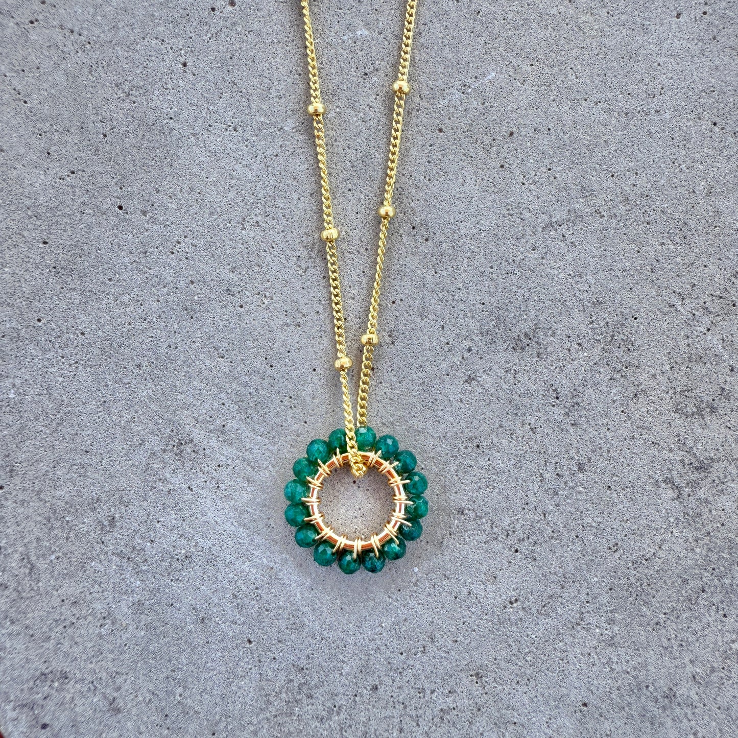 Mid Emerald Green Jade Mini Pendant For Necklace Chain
