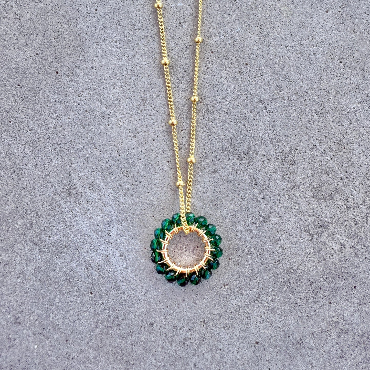 Dark Emerald Green Jade Mini Pendant For Necklace Chain