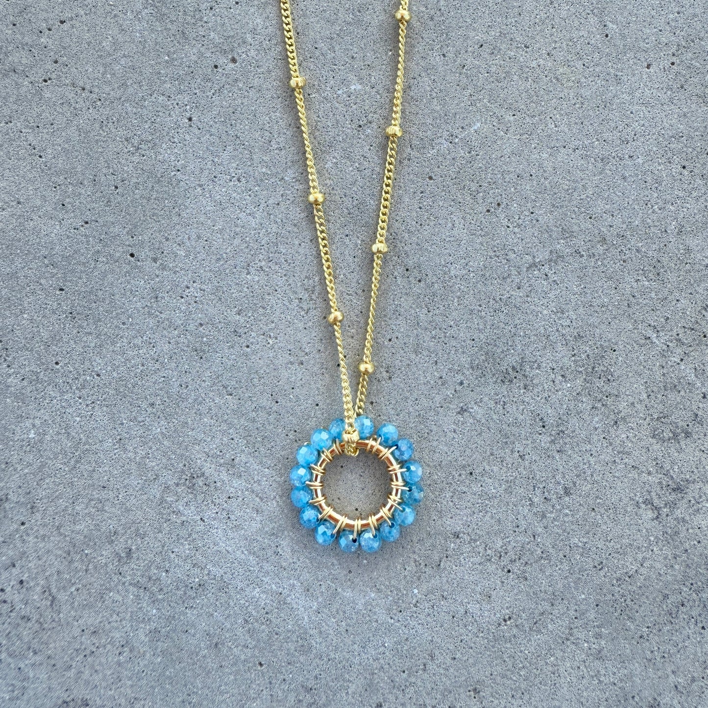 Cornflower Blue Kyanite Mini Pendant For Necklace Chain