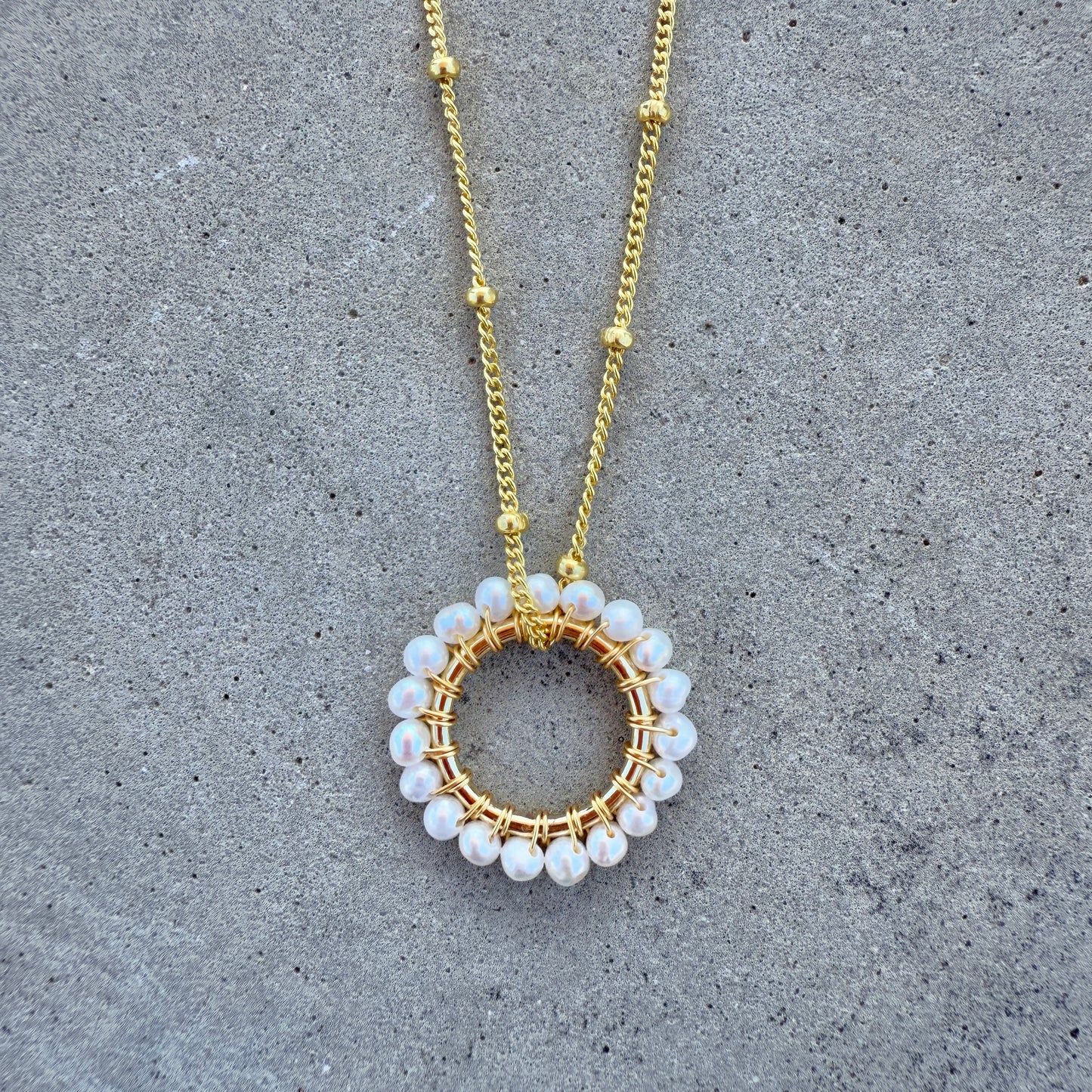 Freshwater Pearl Midi Pendant For Necklace Chain