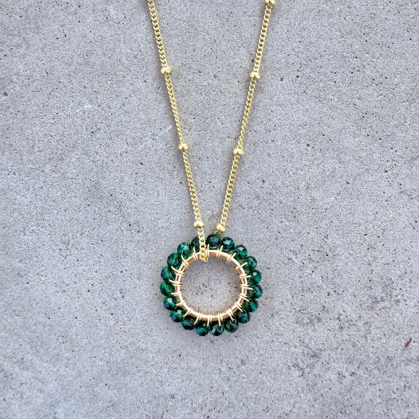 Dark Emerald Green Jade Midi Pendant For Necklace Chain