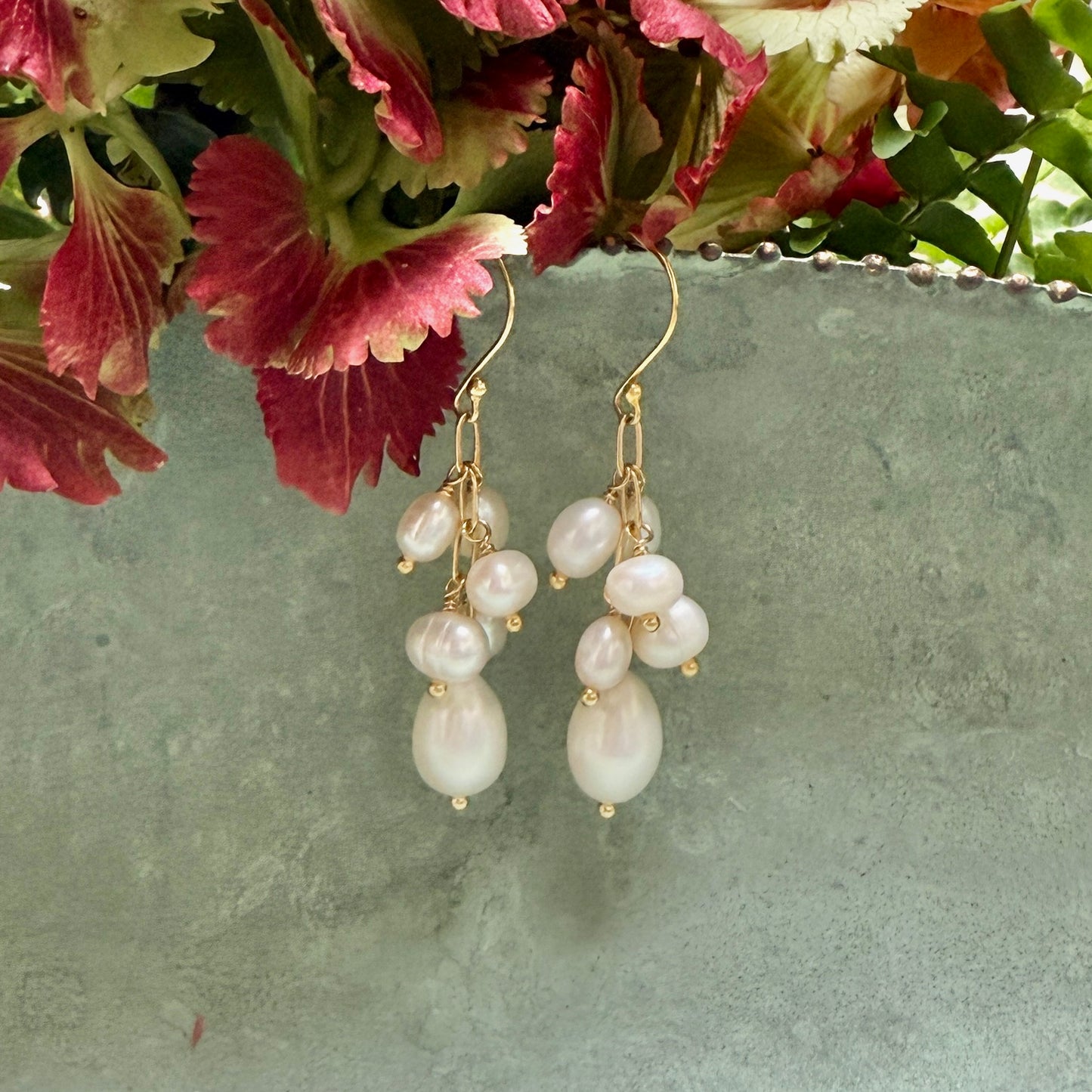 Freshwater Pearl Chandelier Drop Earrings