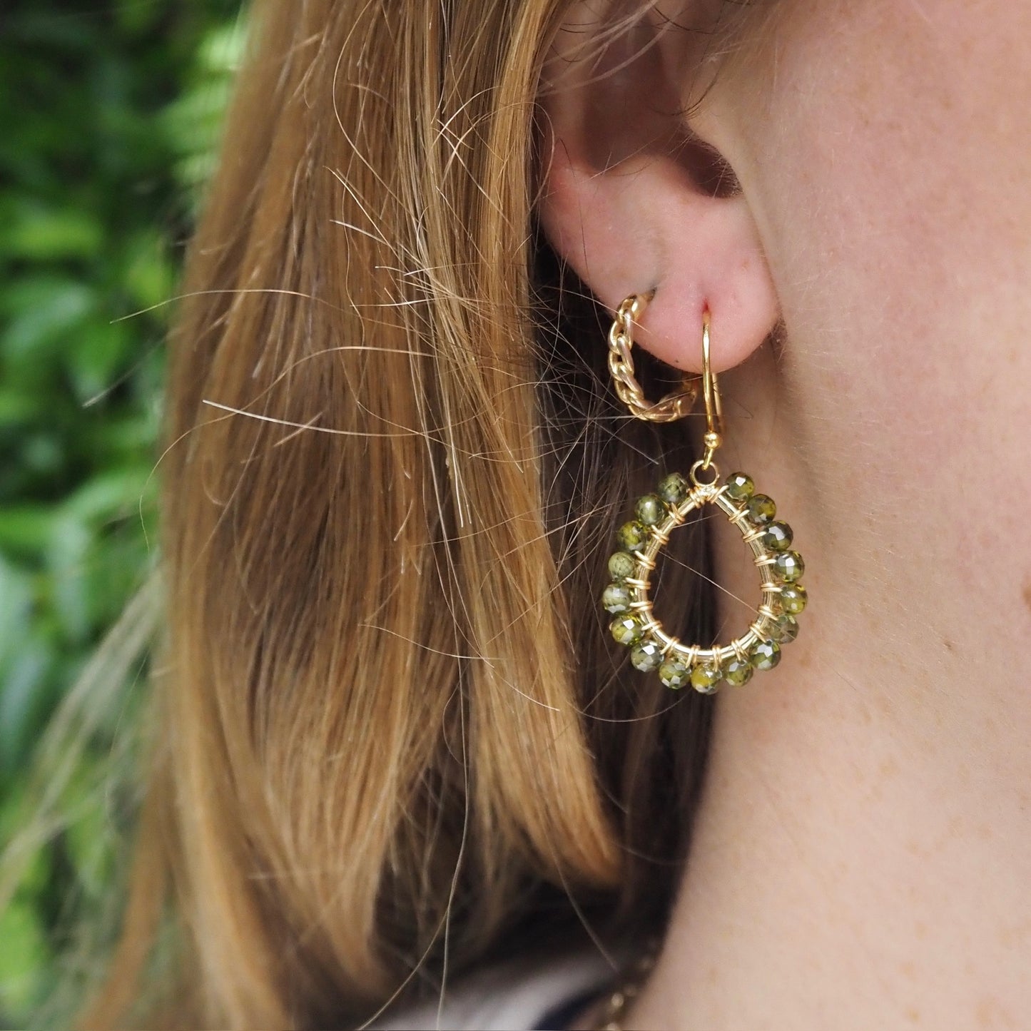 Royal Blue Azurite Mini Teardrop Earrings