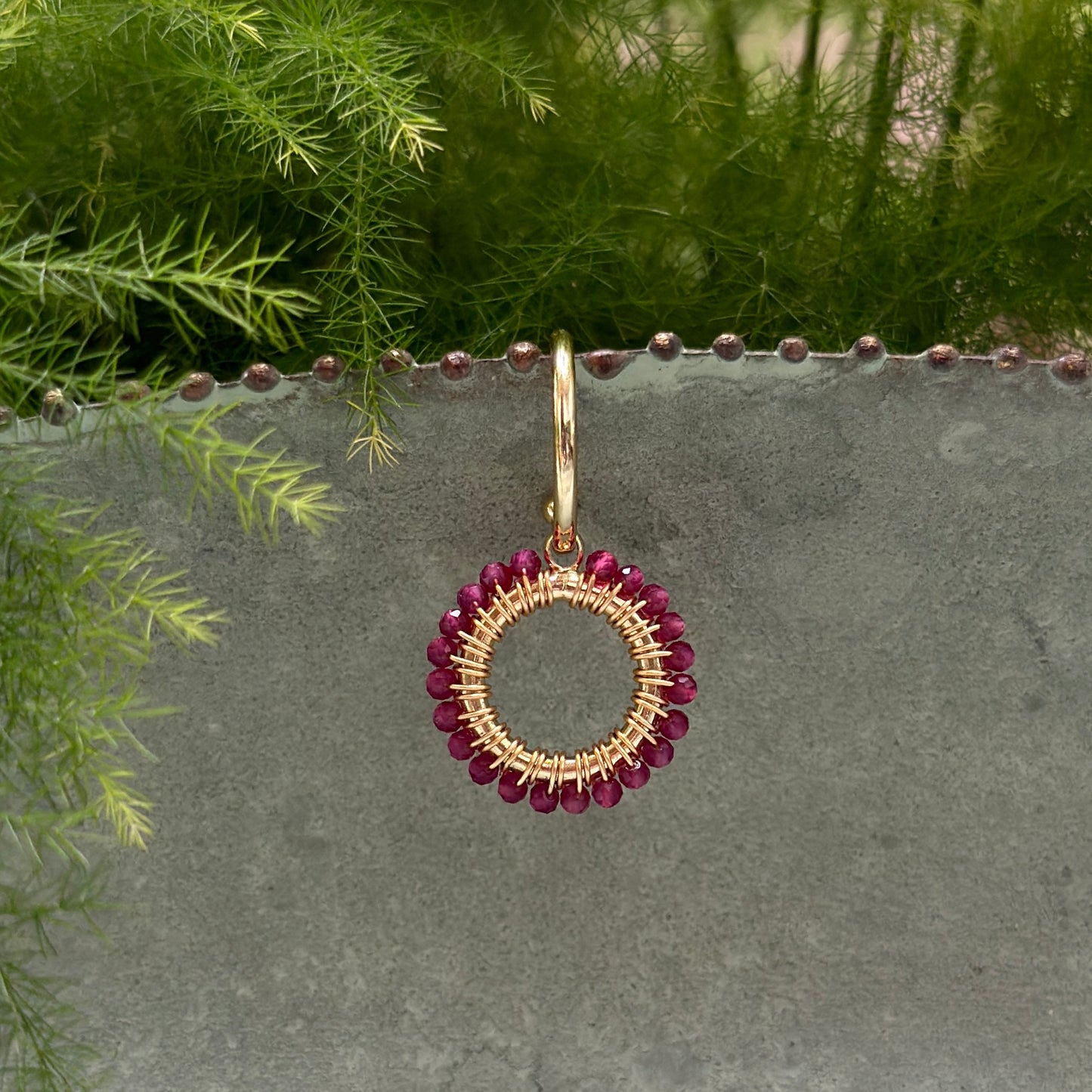 Mini Hoop Earrings + Charms