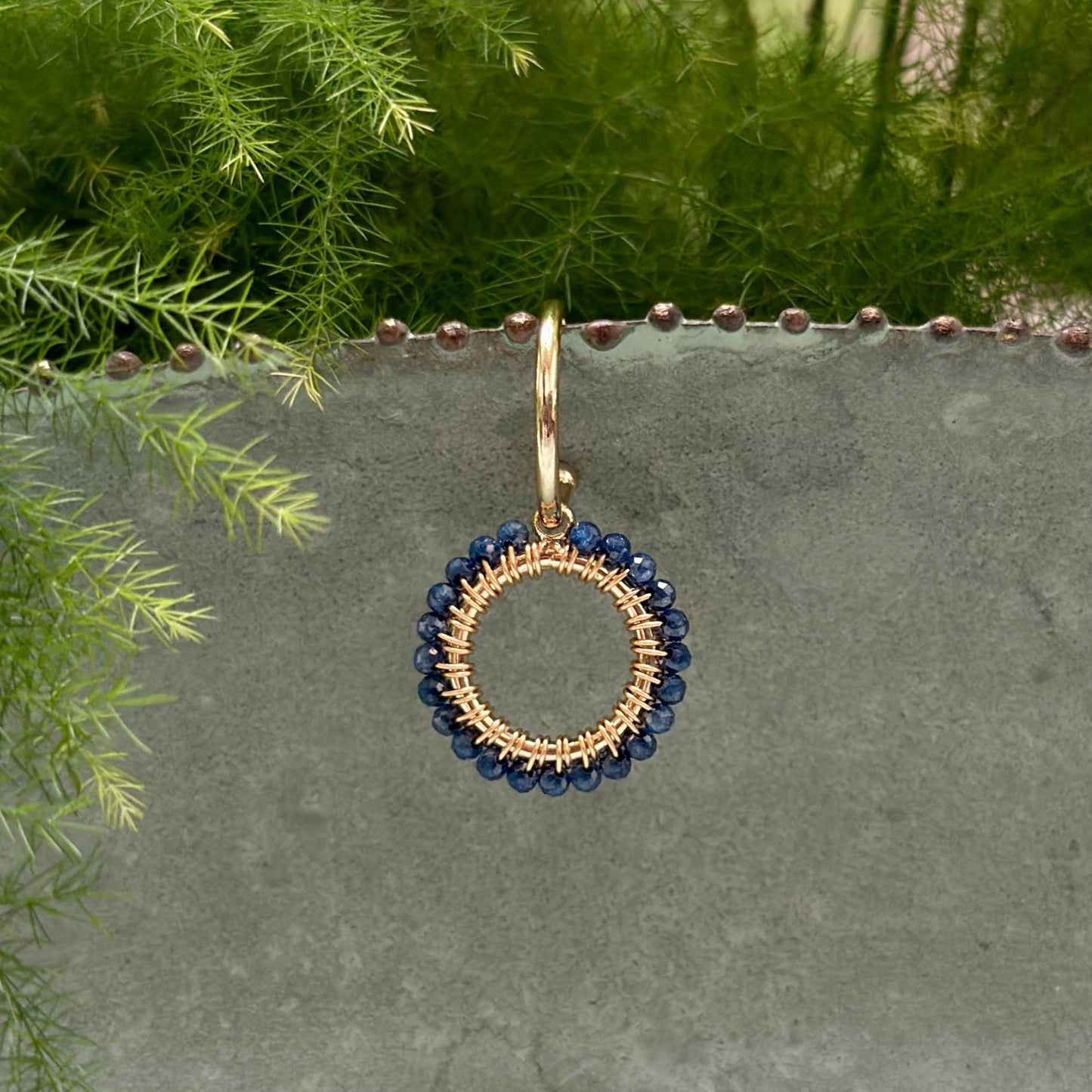 Royal Blue Azurite Mini Charms (extra charms for CKC mini hoop & charm set)