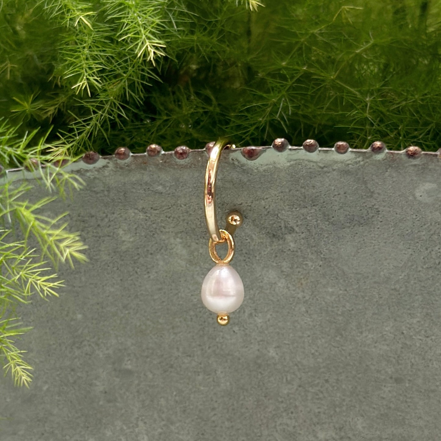 Mini Hoop Earrings + Charms