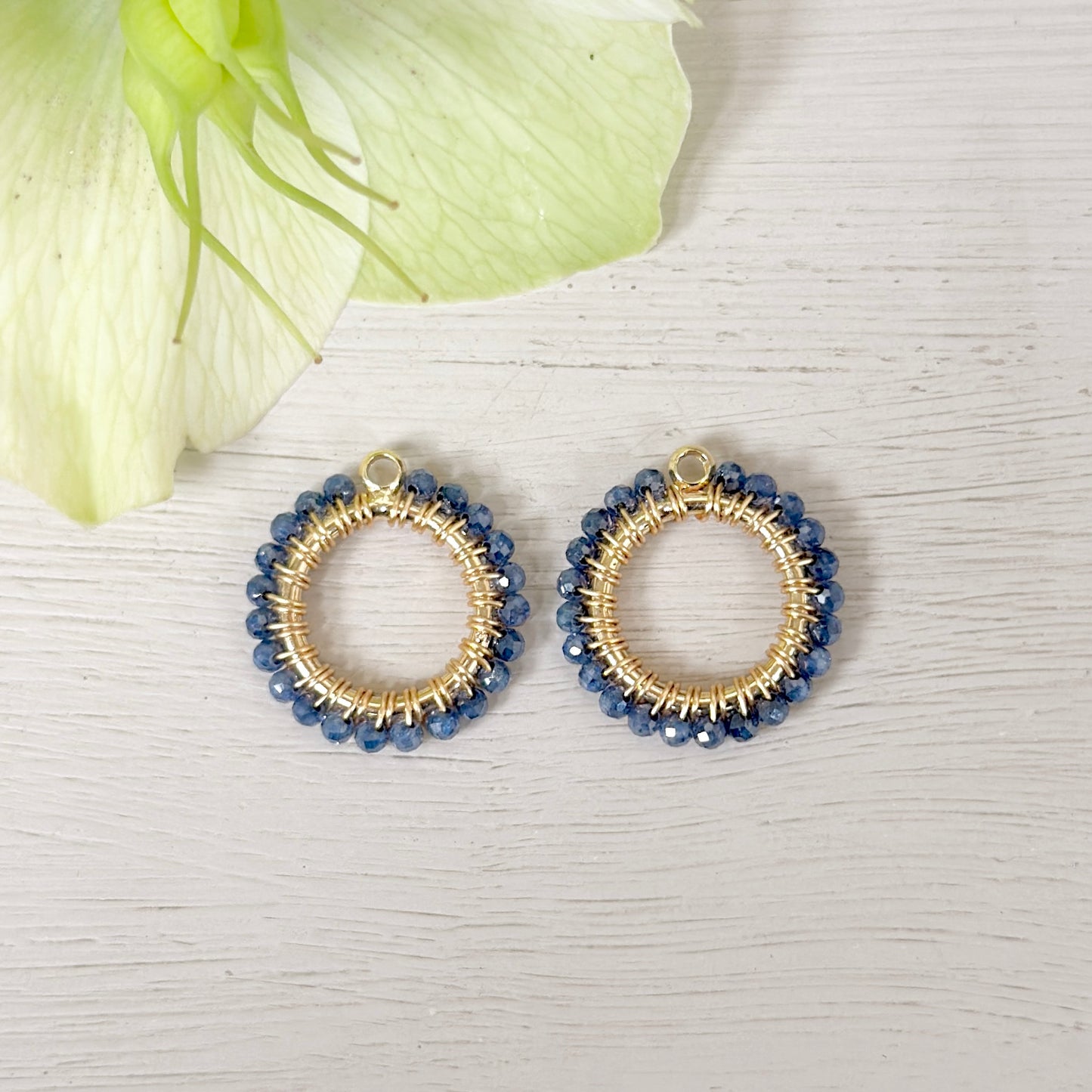 Royal Blue Azurite Mini Charms (extra charms for CKC mini hoop & charm set)