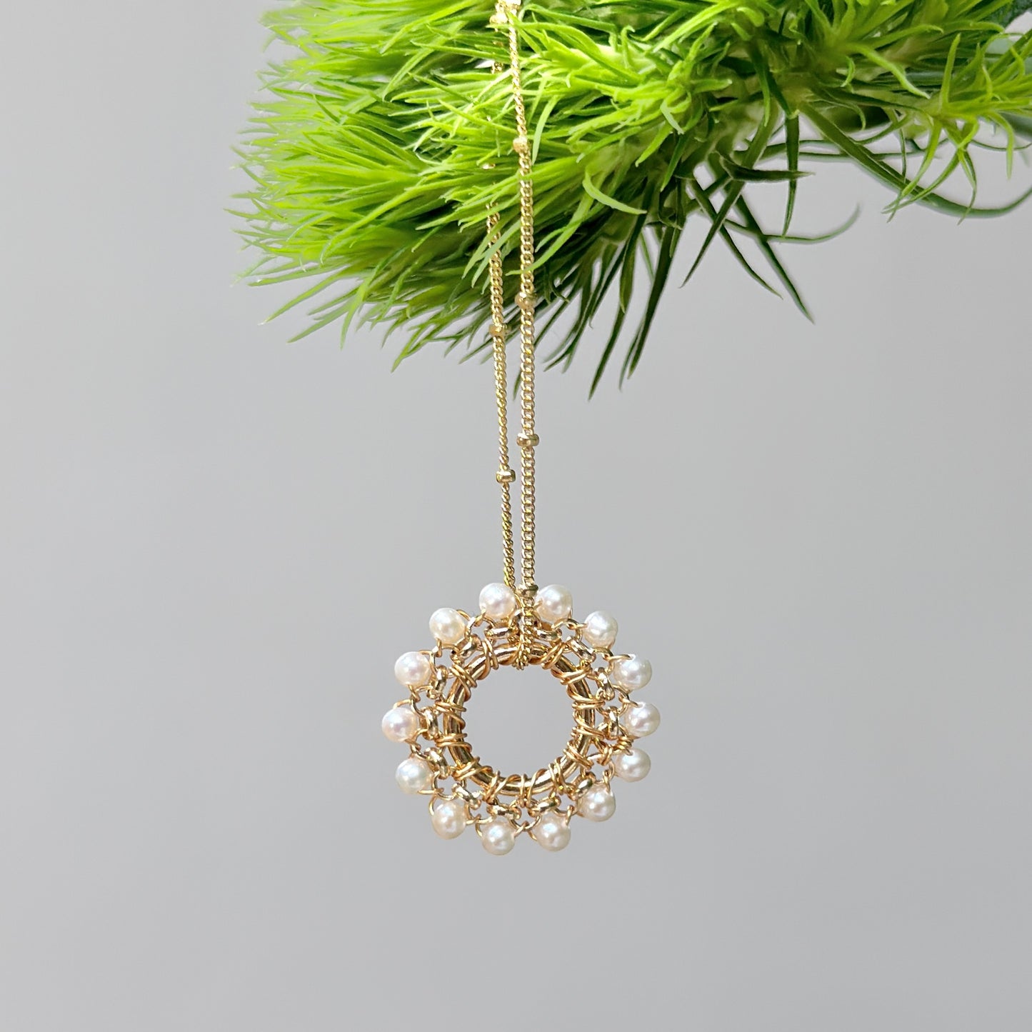 Freshwater Pearl Midi Rolo Pendant For Necklace Chain