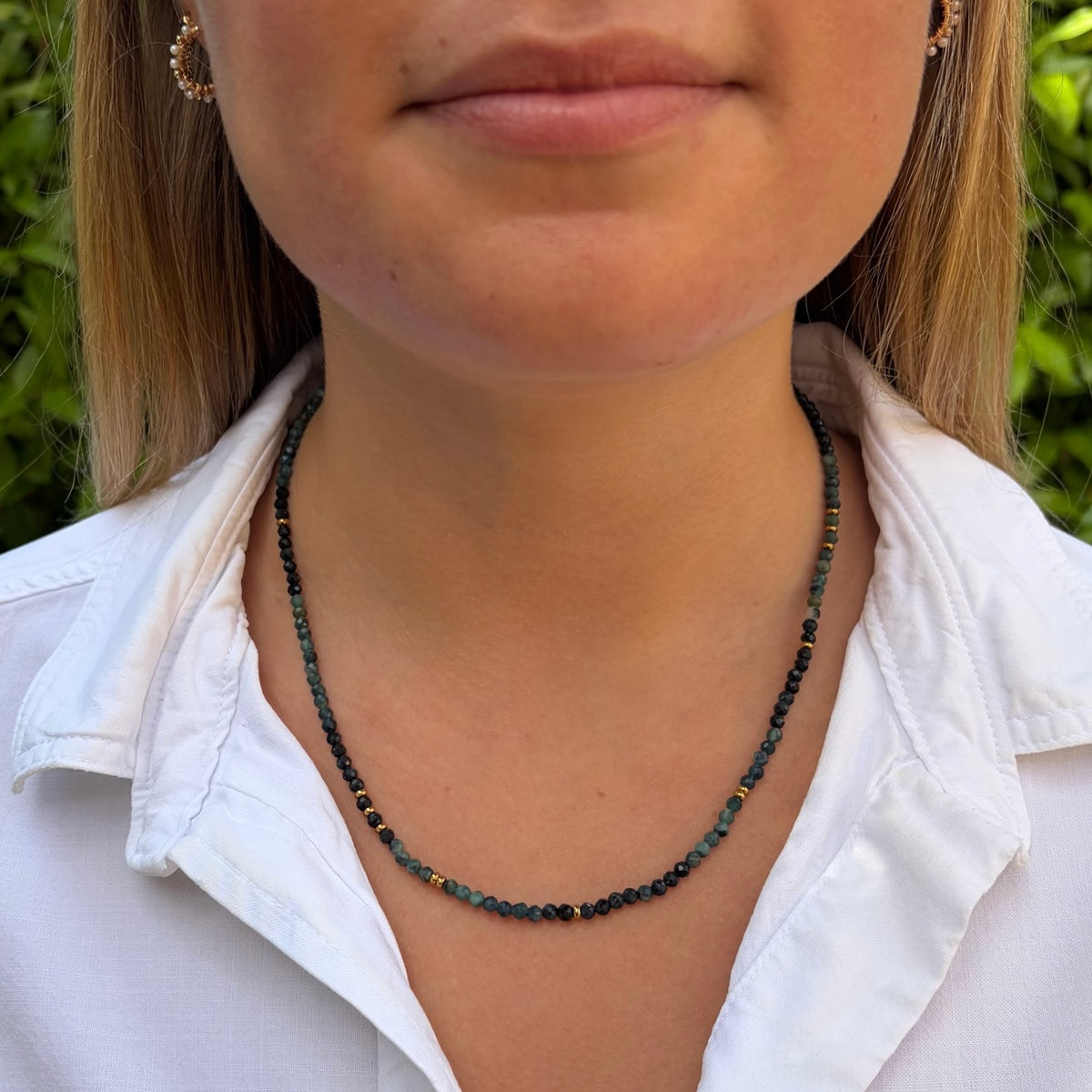 Winter Blue Tourmaline Gemstone Necklace