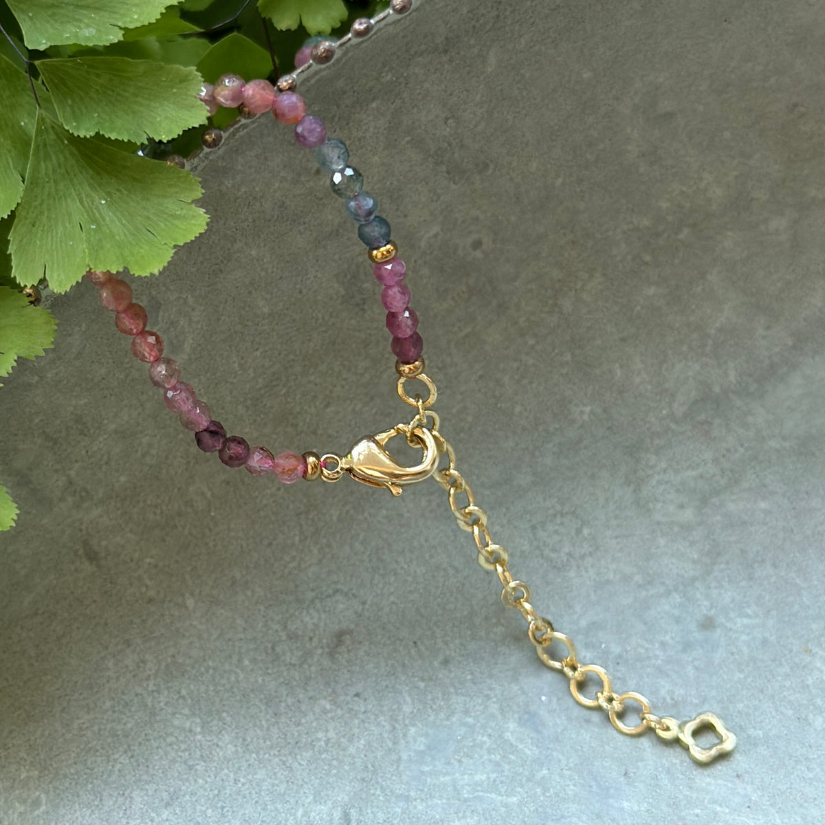 Watermelon Tourmaline Gemstone Necklace