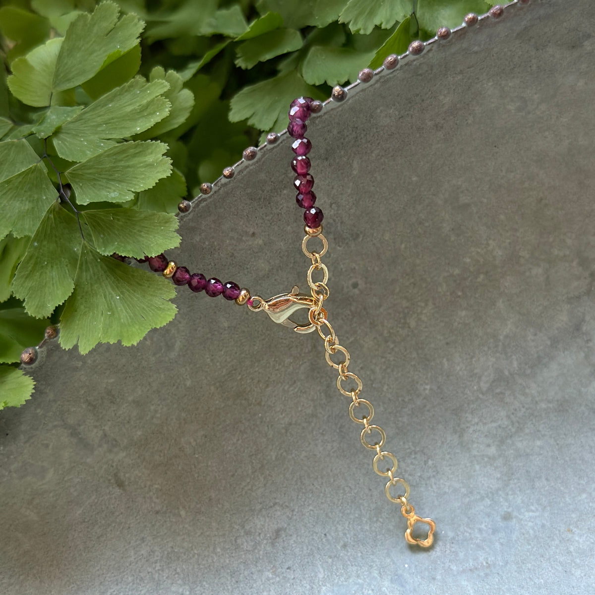 Burgundy Garnet Gemstone Necklace