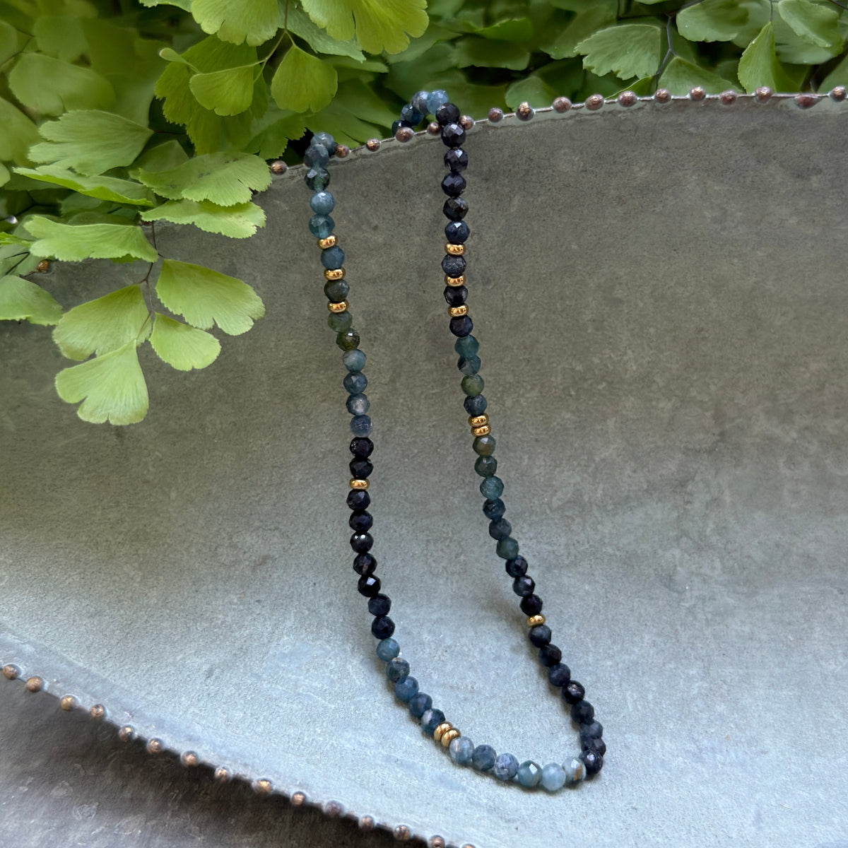 Winter Blue Tourmaline Gemstone Necklace