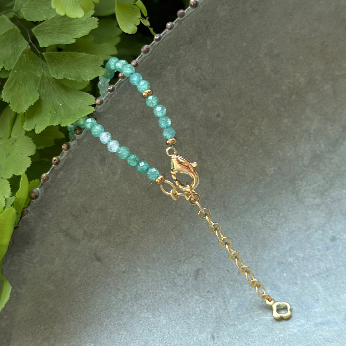 Mint Green Jade Gemstone Necklace