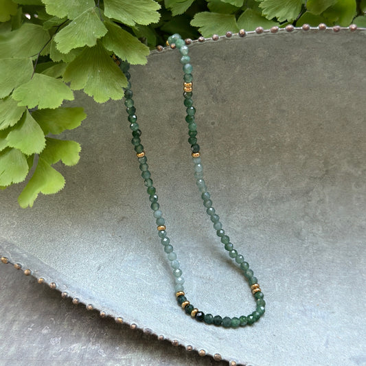 Winter Green Tourmaline Gemstone Necklace