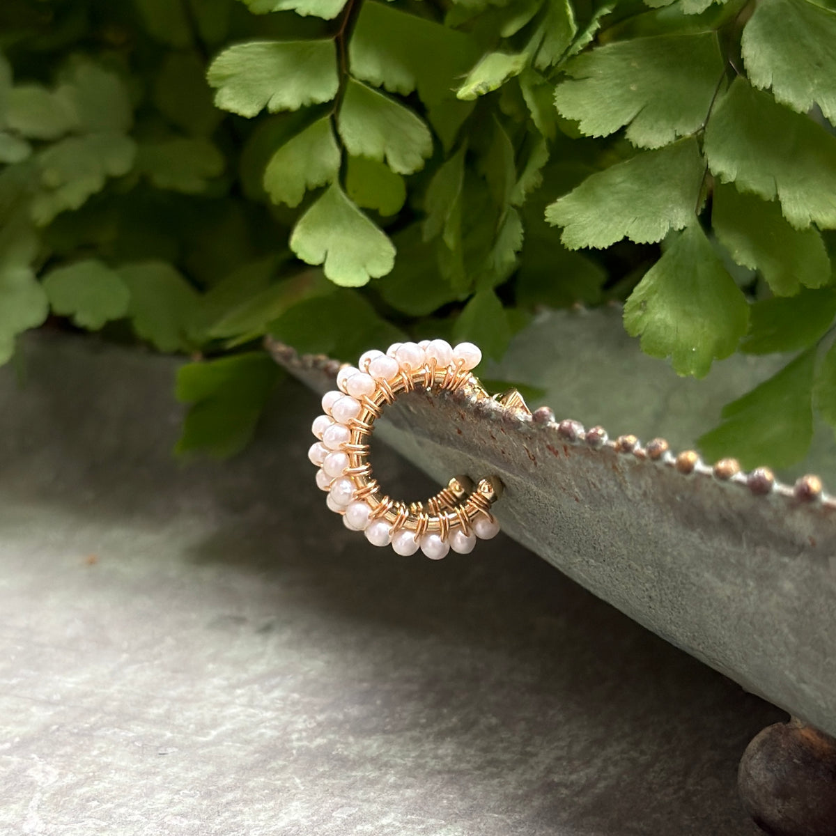 Fine Freshwater Pearl Mini Hoop Beaded Earrings
