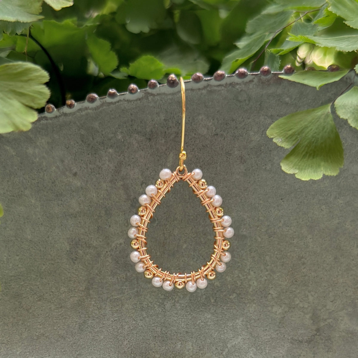 Freshwater Pearl Mini+ Bobble Teardrop Earrings