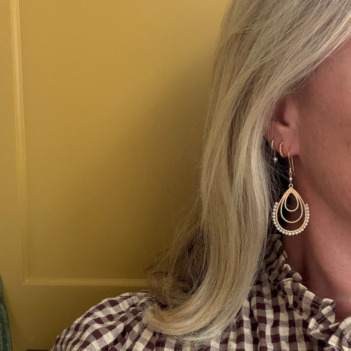 Freshwater Pearl Verona Teardrop Earrings