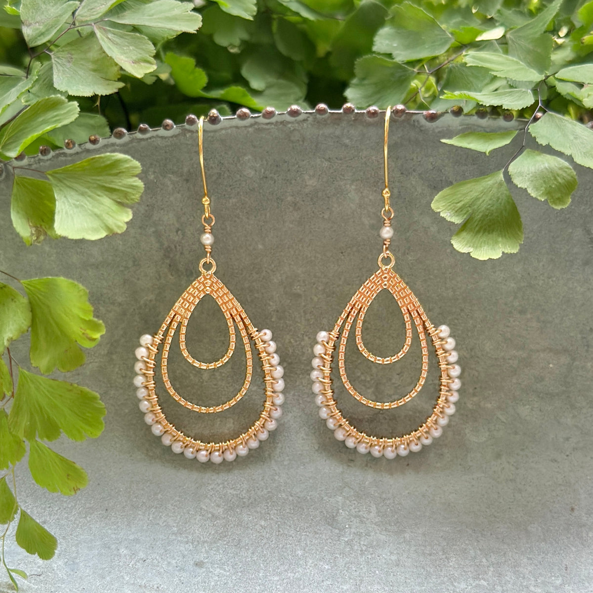 Freshwater Pearl Verona Teardrop Earrings