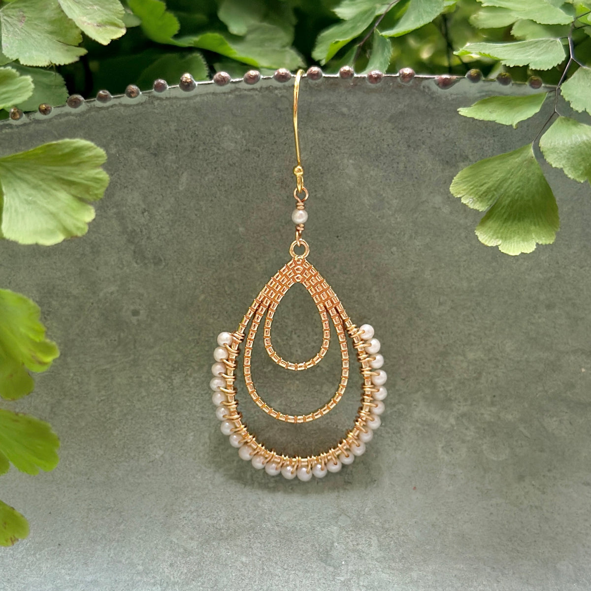 Freshwater Pearl Verona Teardrop Earrings