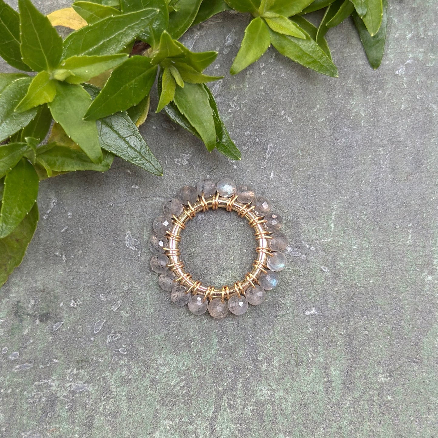 Grey Labradorite Midi Pendant For Necklace Chain