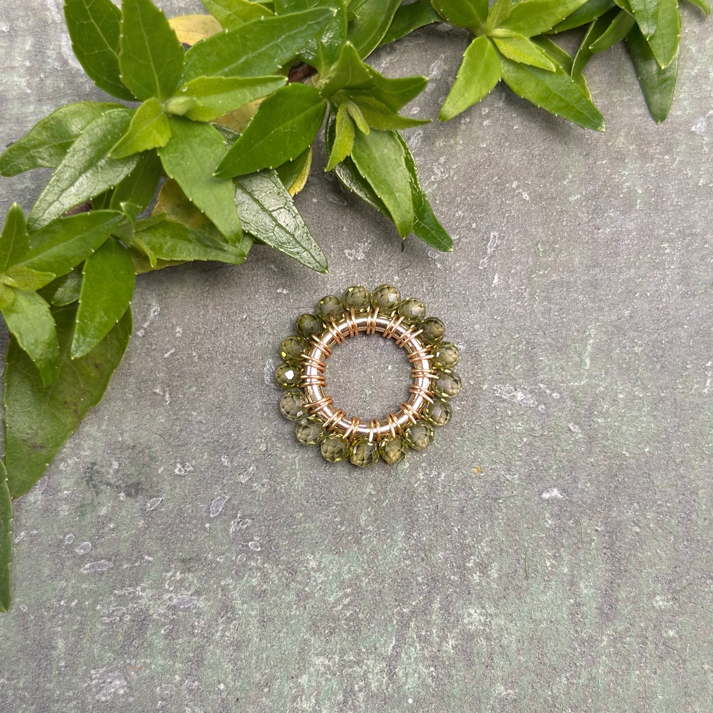 Mid Olive Green Peridot Mini Pendant For Necklace Chain