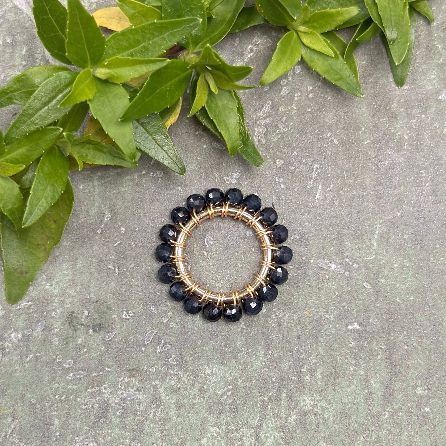 Dark Navy Blue Iolite Midi Pendant For Necklace Chain