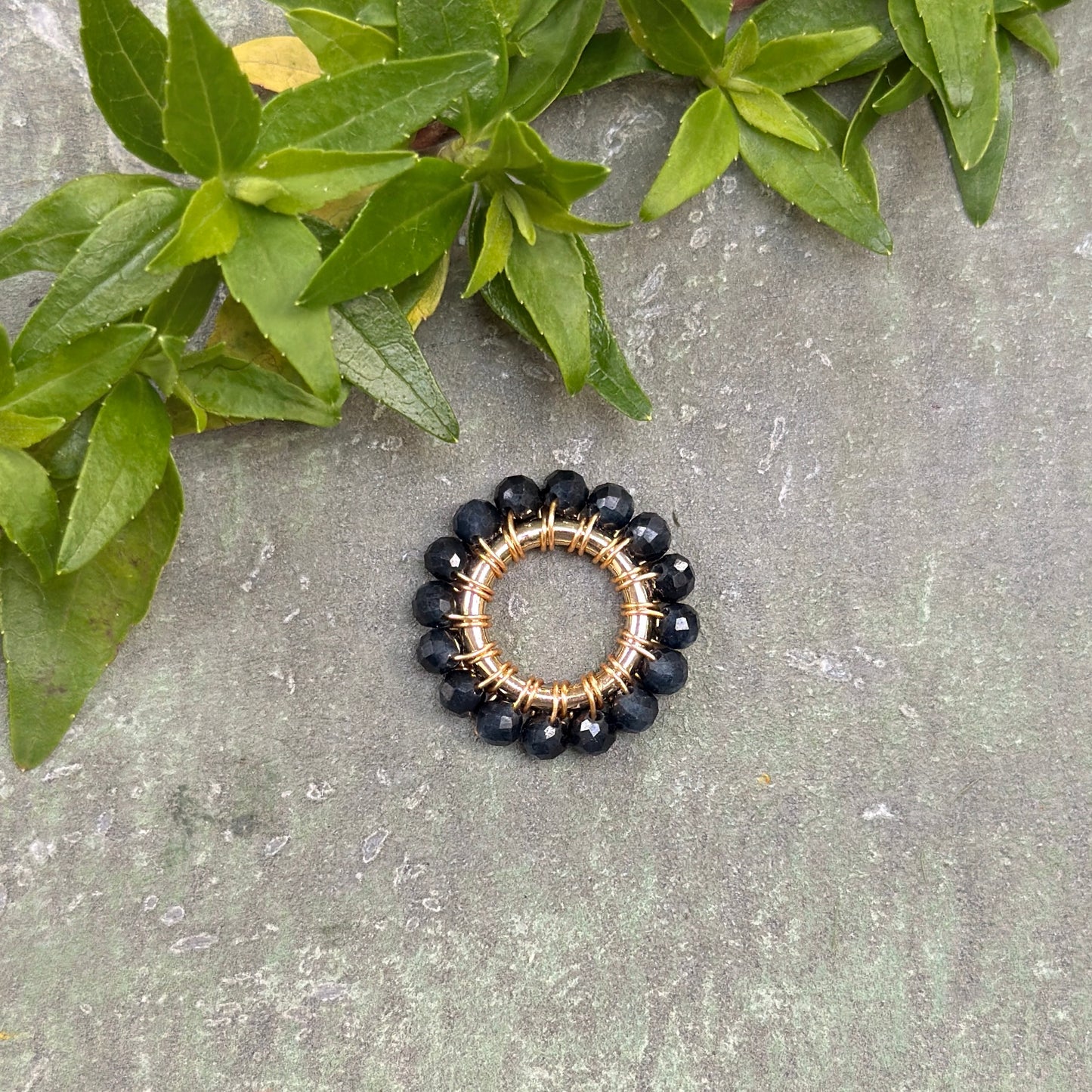 Dark Navy Blue Iolite Mini Pendant For Necklace Chain