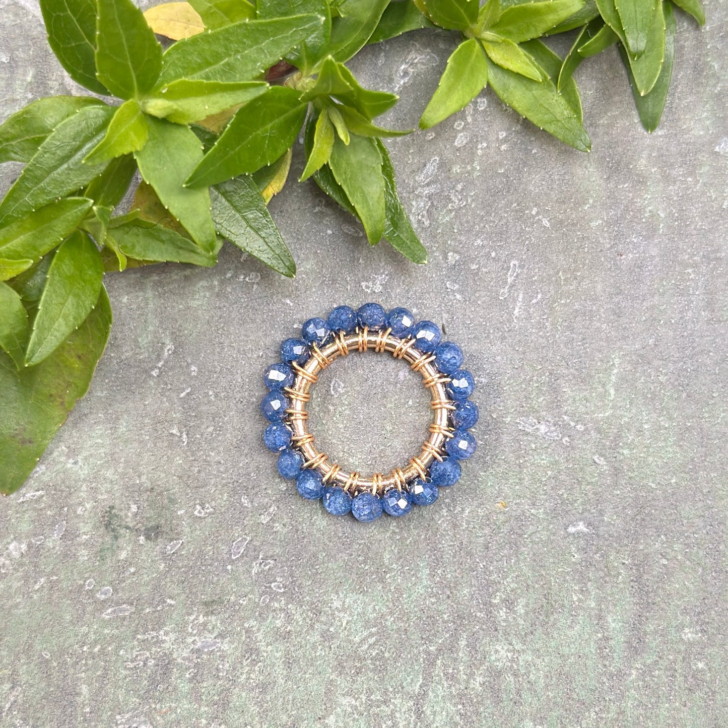 Royal Blue Azurite Midi Pendant For Necklace Chain