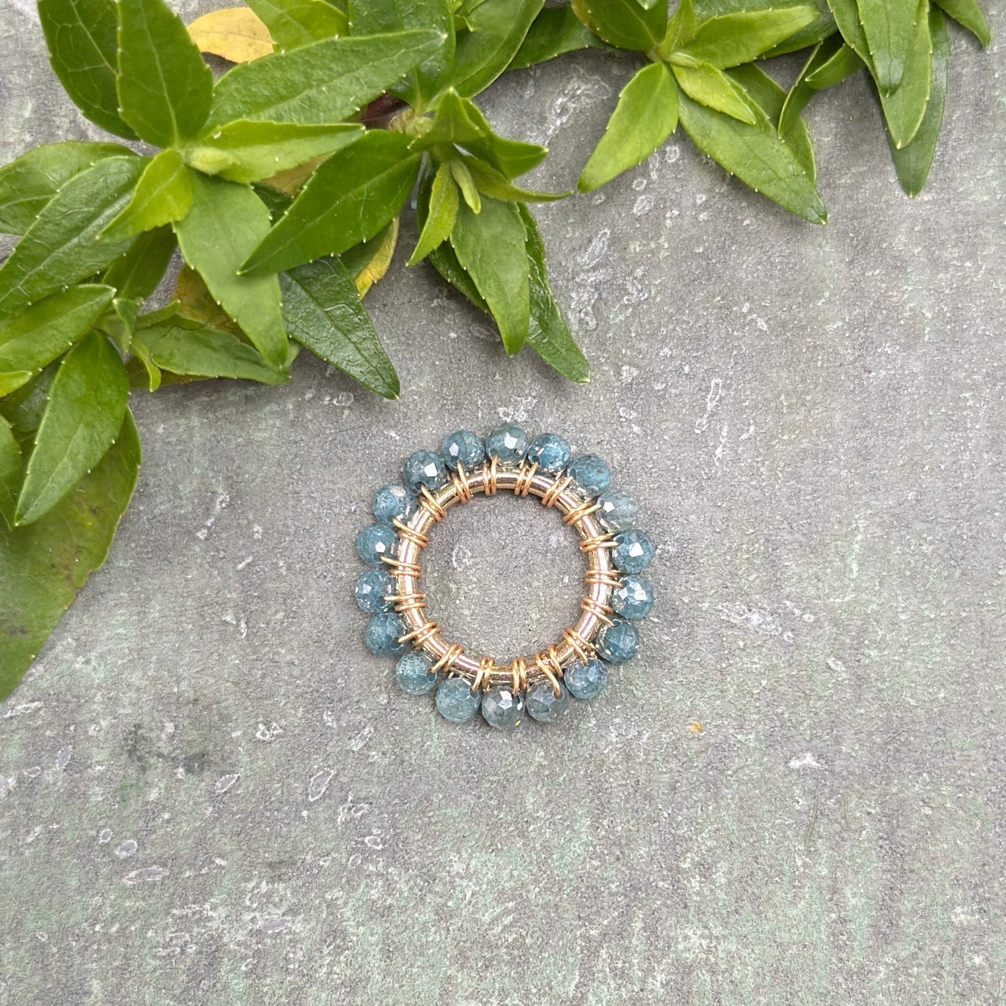 Airforce Blue Quartz Midi Pendant For Necklace Chain