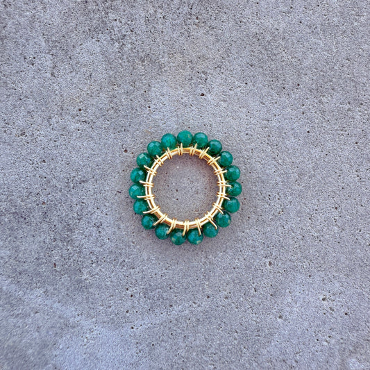 Mid Emerald Green Jade Midi Pendant For Necklace Chain