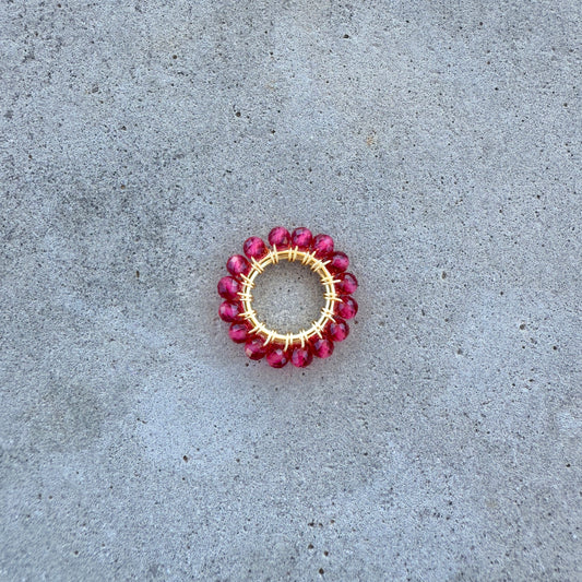 Fuchsia Pink Garnet Mini Pendant For Necklace Chain