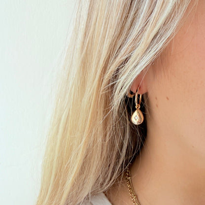 Mini Hoop Earrings + Charms