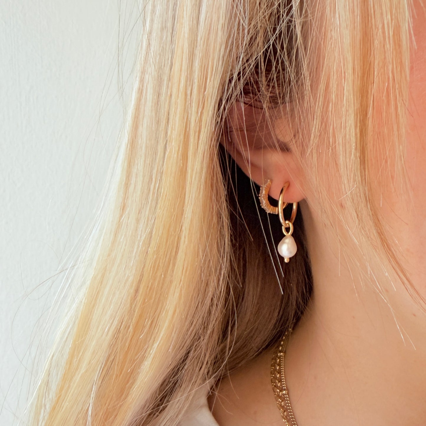 Mini Hoop Earrings + Charms