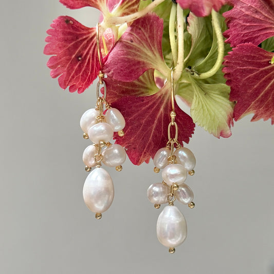 Freshwater Pearl Chandelier Drop Earrings
