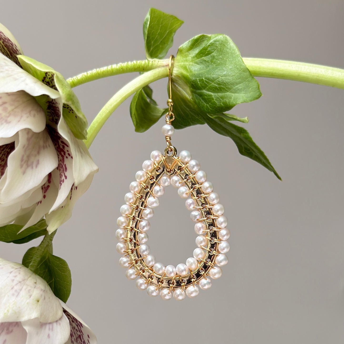 Freshwater Pearl Mustique Teardrop Earrings
