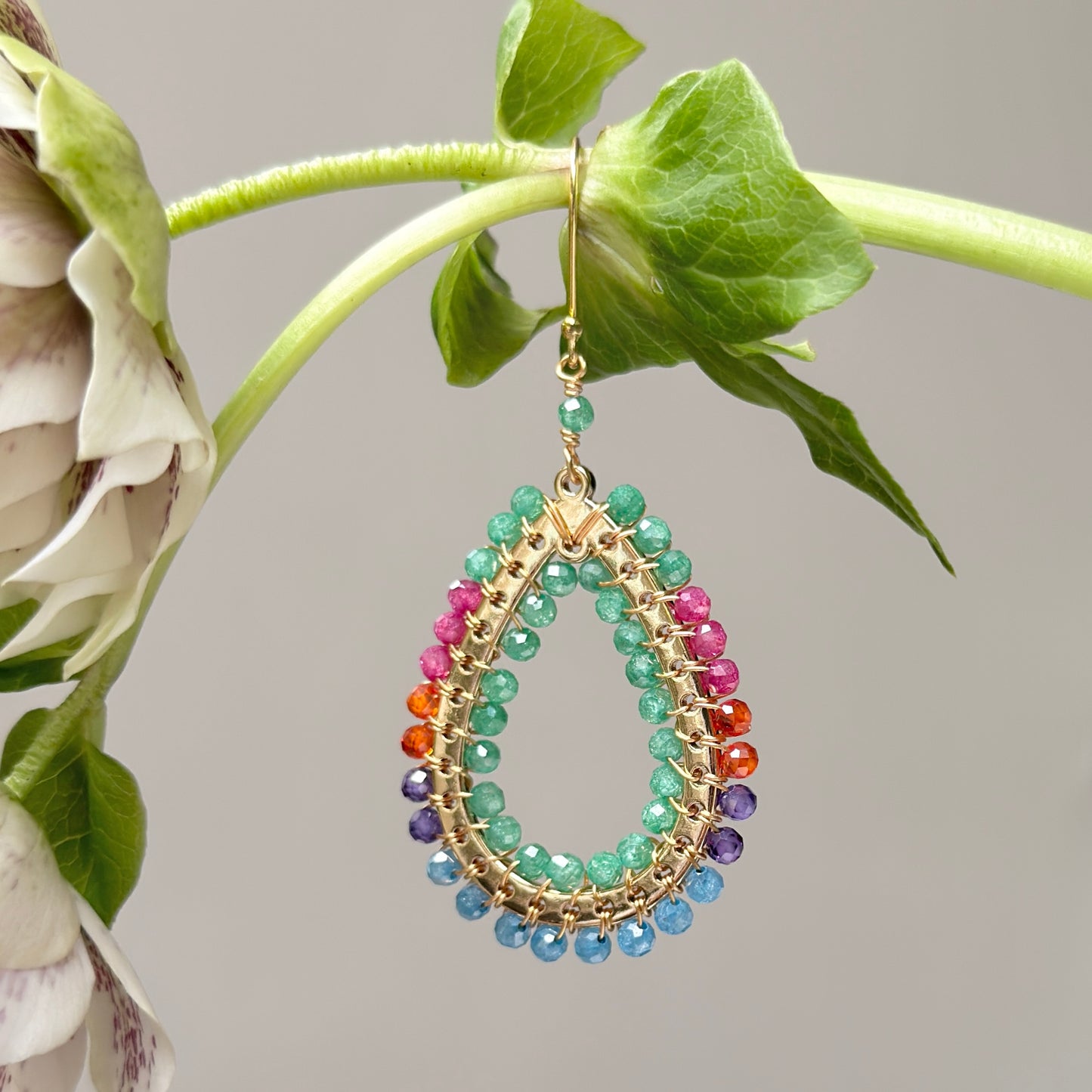 Tutti Frutti Mustique Teardrop Earrings