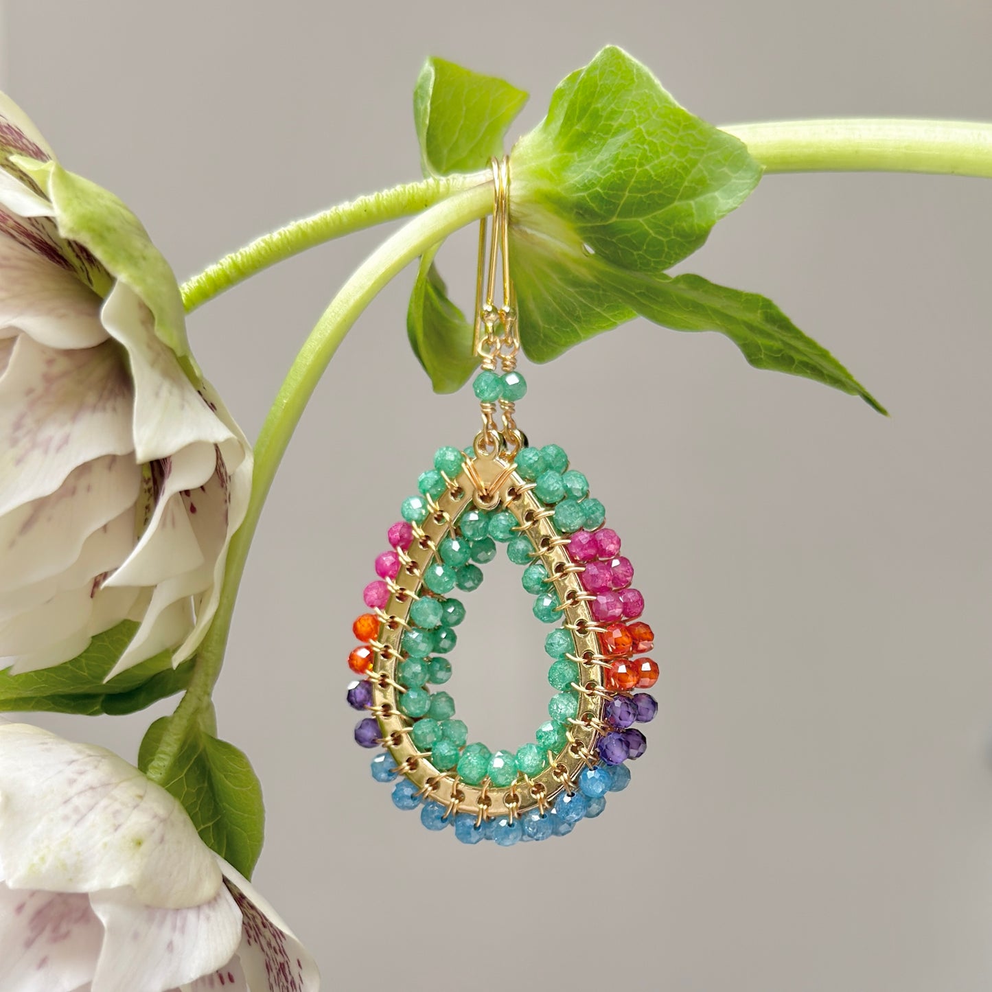 Tutti Frutti Mustique Teardrop Earrings
