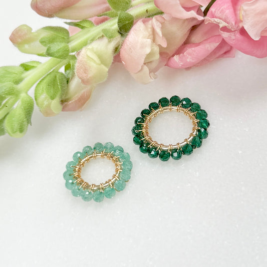 Mint Green Jade & Emerald Green Double Pendant For Necklace Chain