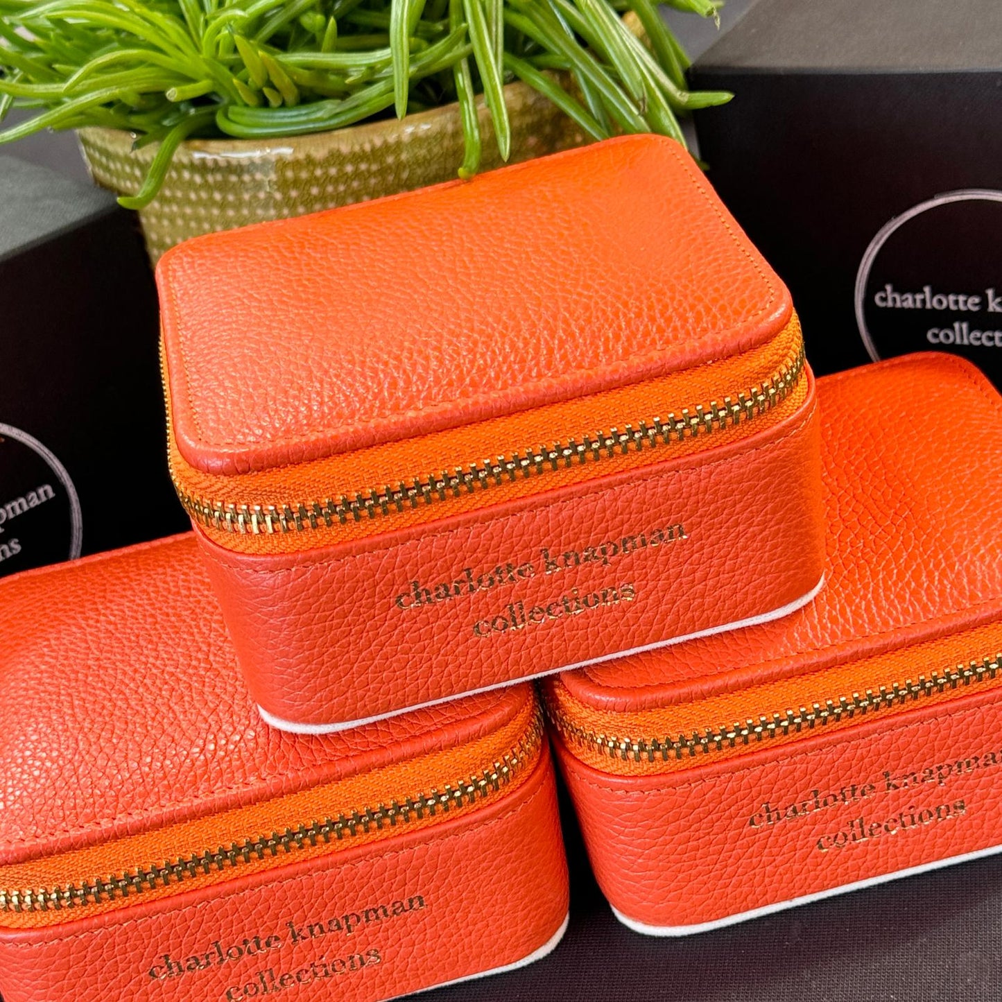 ITALIAN LEATHER TRAVEL JEWELLERY BOX